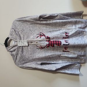 NWT Christmas Hoodie L/XL